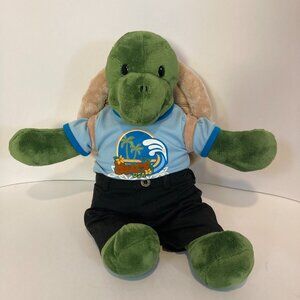 Build A Bear Trekkin Turtle W Removeable Backpack Shell Stuffed Plush Animal 16"